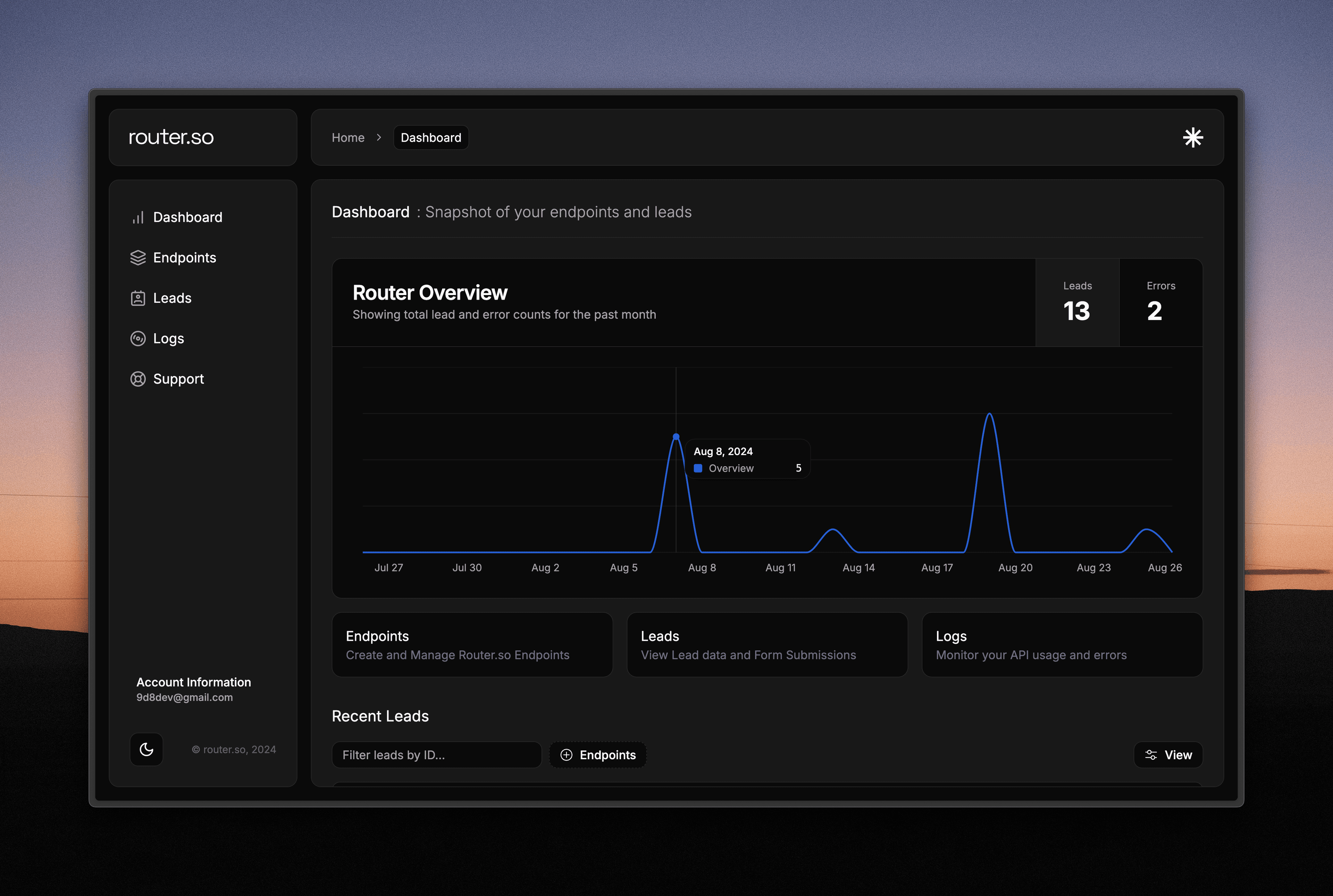 Router.so Dark Mode